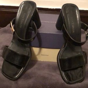 Ann Taylor black patent heels size 5.5 M